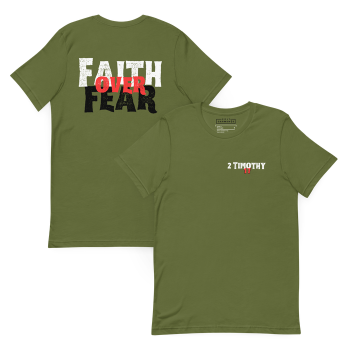 Faith Over Fear Tee — Olive